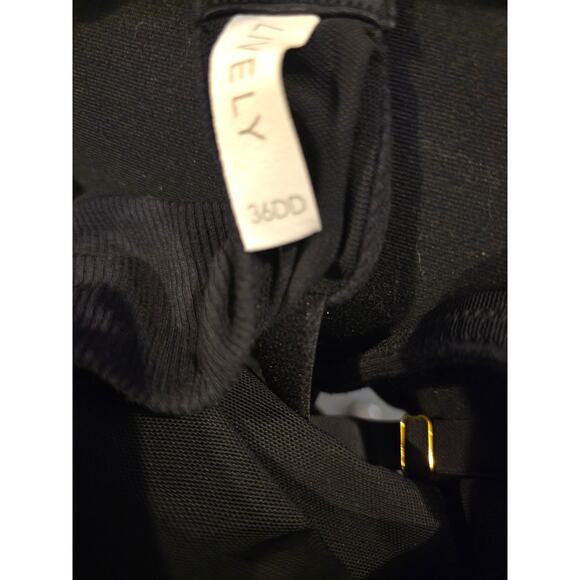 Lane Bryant Lively Bra 36DD Womens Black Underwired Lightly Lined Adjustable - Picture 4 of 5